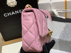 Chanel AS3205 Mini Flap bag lambskin gold Pink - Default Title - View 5