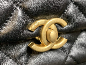 Chanel AS3206 Small Flap bag lambskin gold Black - Default Title - View 3