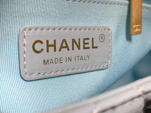 Chanel AS3206 Small Flap bag lambskin gold Blue - Default Title - View 8