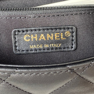 Chanel Small Flap Bag Lambskin Gold-Tone Metal AS3206 Black - Default Title - View 8