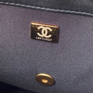 Chanel Small Flap Bag Lambskin Gold-Tone Metal AS3206 Black - Default Title - View 9