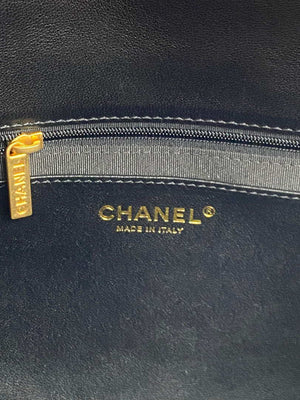 Chanel AS3215 Large Flap Bag Lambskin Gold-Tone Metal Black - Default Title - View 8
