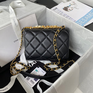 Chanel Mini Flap Bag Lambskin AS3239 Black - Default Title - View 2