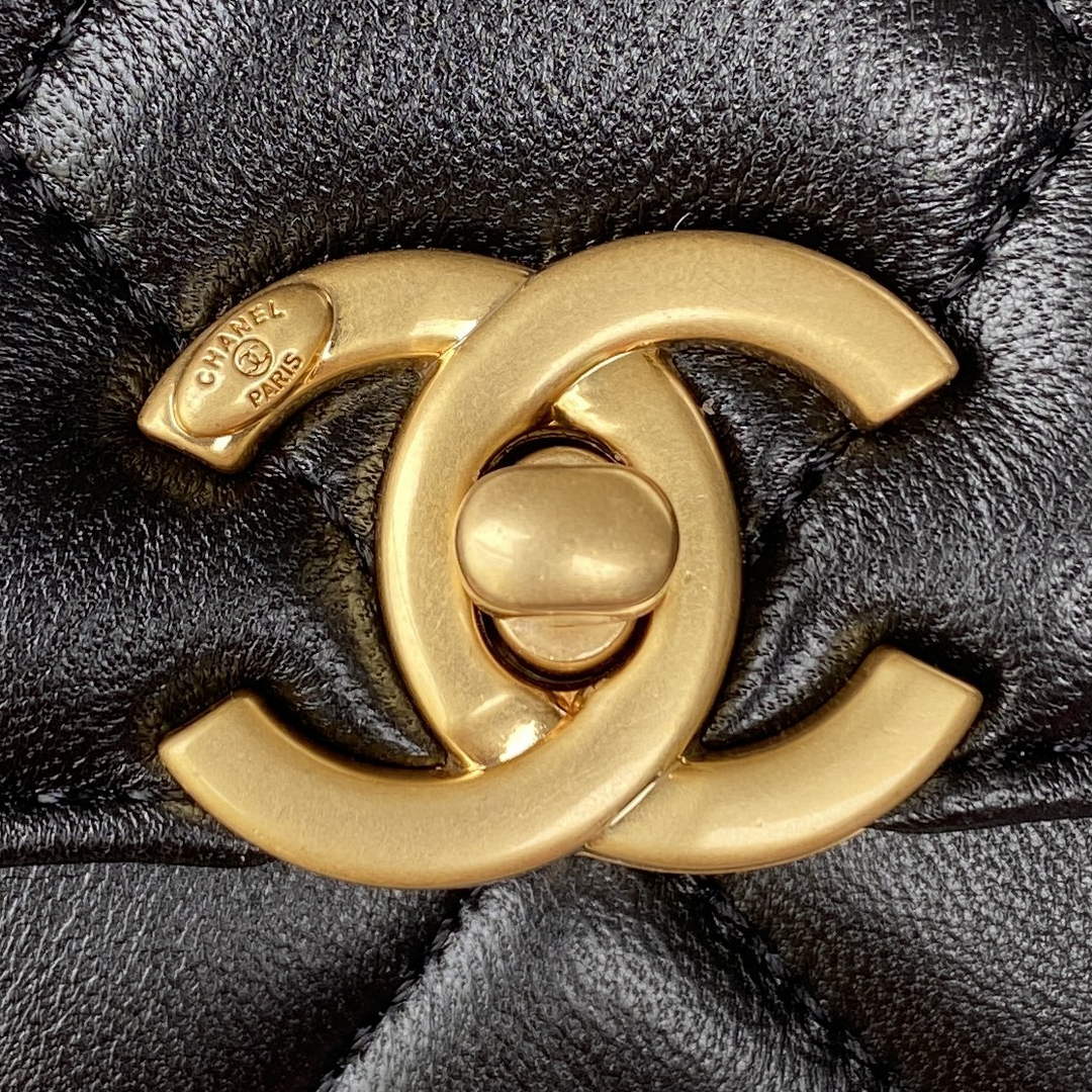 Chanel Mini Flap Bag Lambskin AS3239 Black - Default Title - View 3