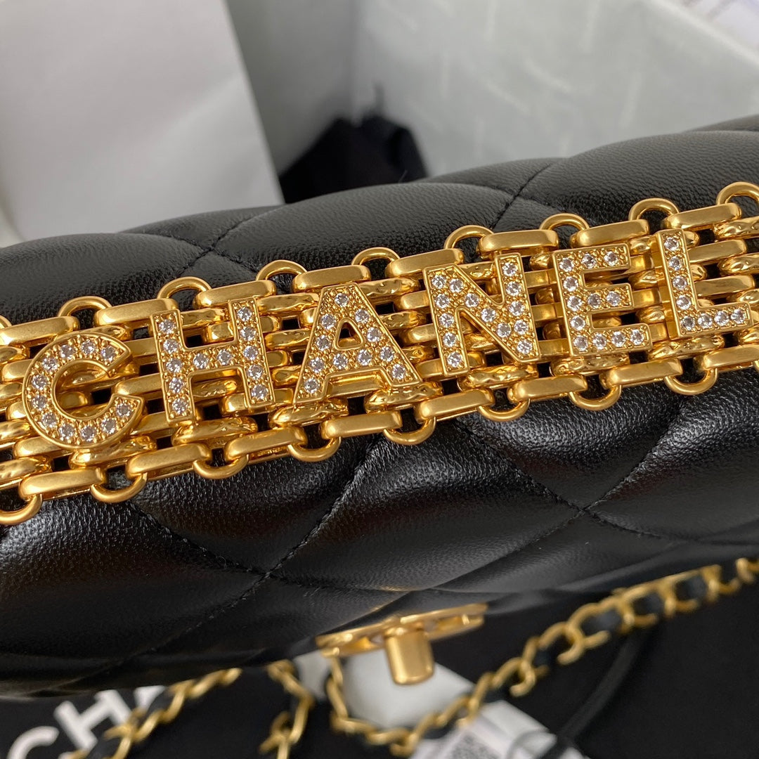 Chanel Mini Flap Bag Lambskin AS3239 Black - Default Title - View 4