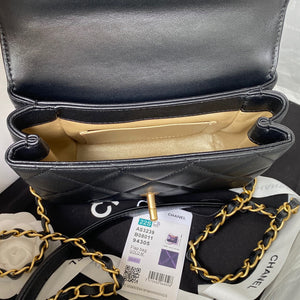 Chanel Mini Flap Bag Lambskin AS3239 Black - Default Title - View 7