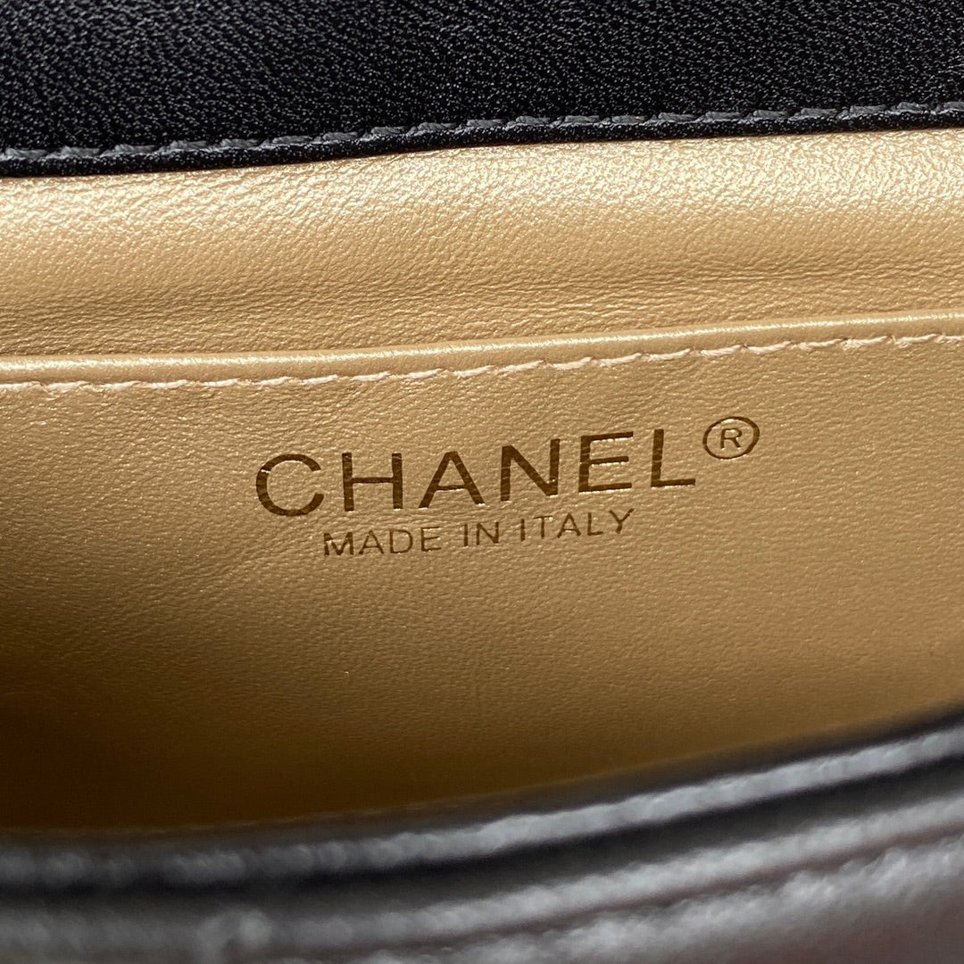 Chanel Mini Flap Bag Lambskin AS3239 Black - Default Title - View 8