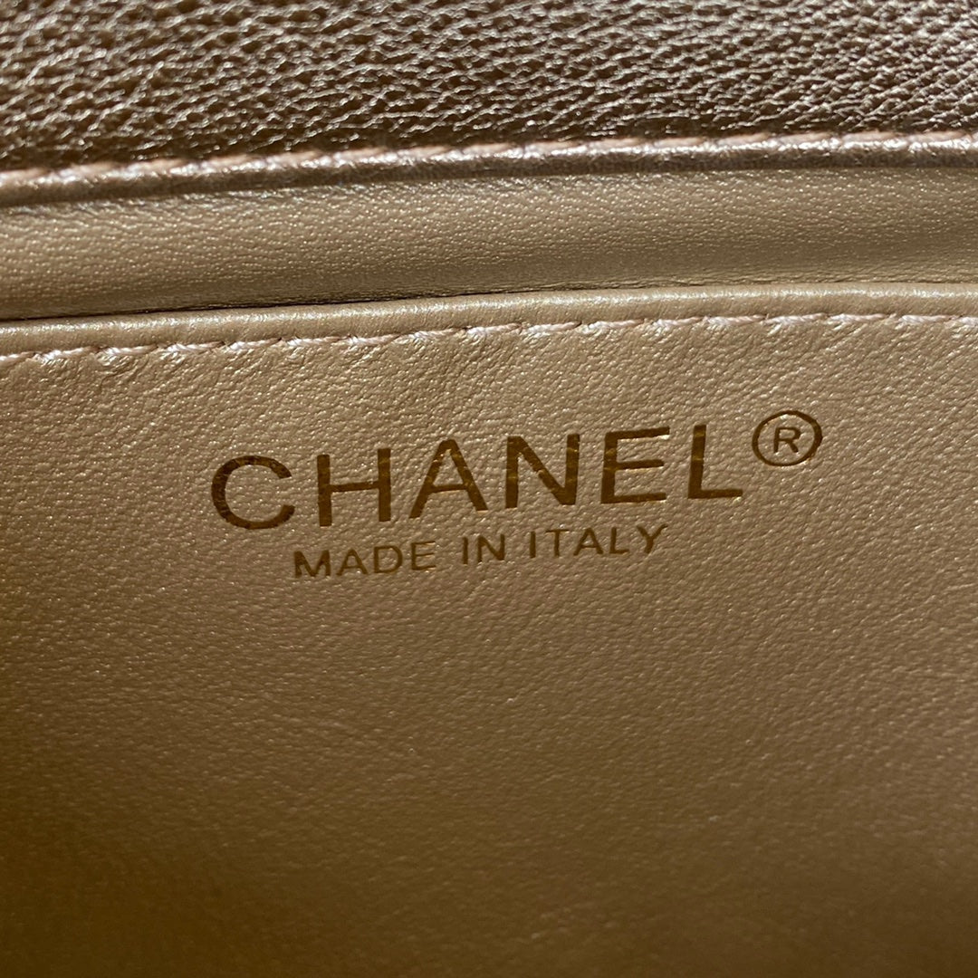 Chanel Mini Flap Bag Lambskin AS3239 gold - Default Title - View 8