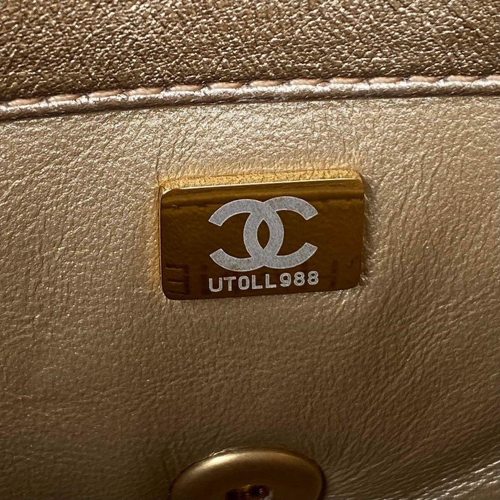 Chanel Mini Flap Bag Lambskin AS3239 gold