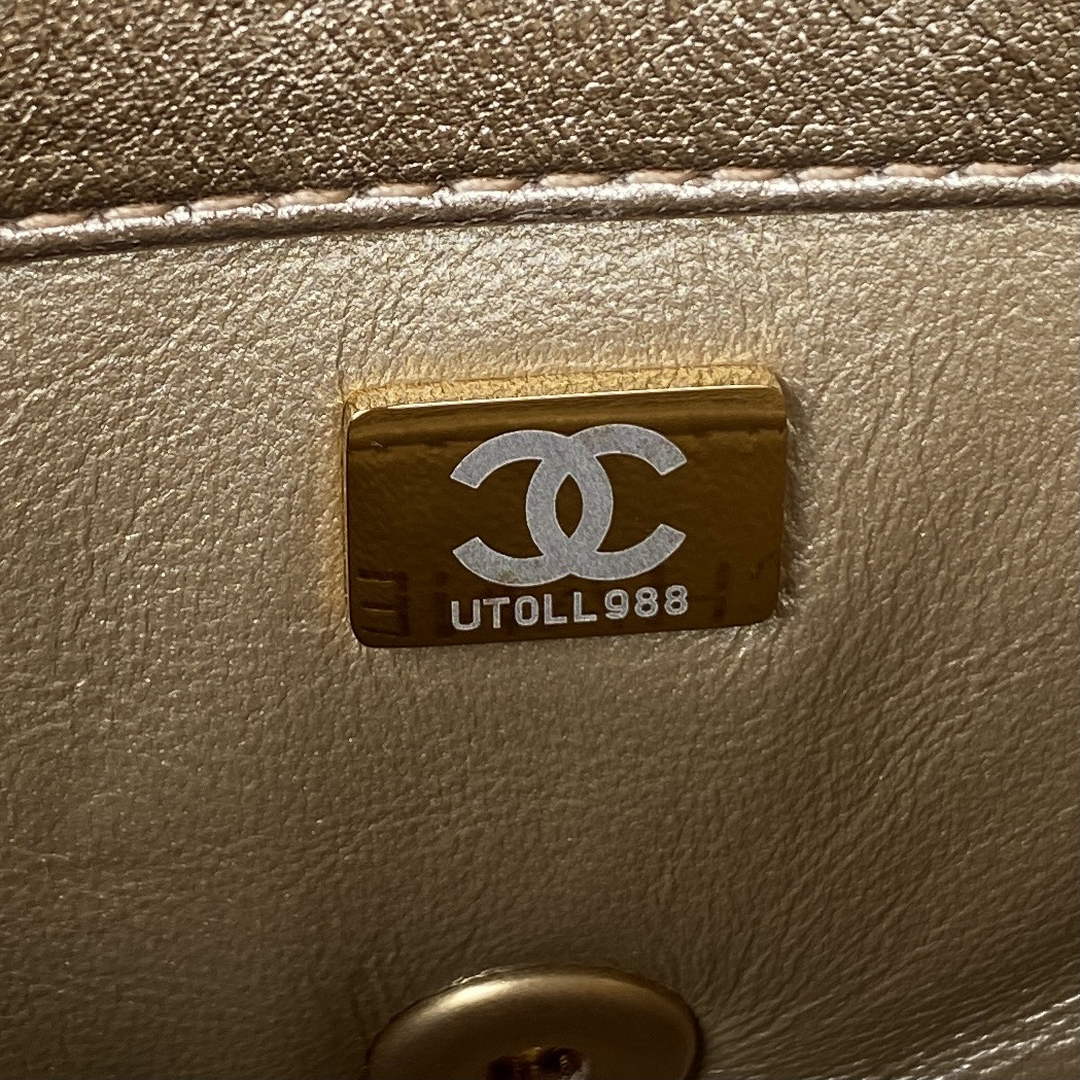 Chanel Mini Flap Bag Lambskin AS3239 gold
