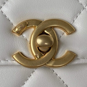 Chanel Mini Flap Bag Lambskin AS3239 white - Default Title - View 3