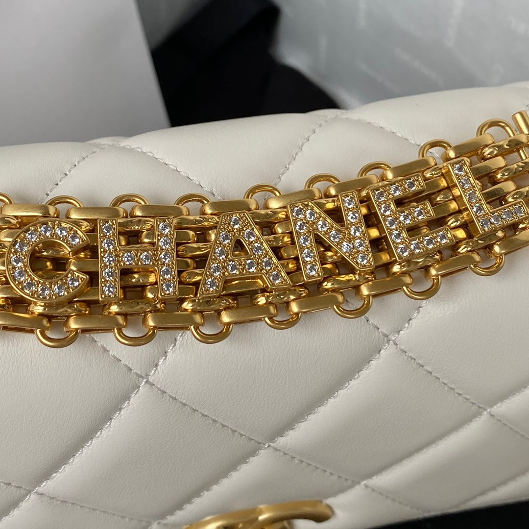 Chanel Mini Flap Bag Lambskin AS3239 white - Default Title - View 4