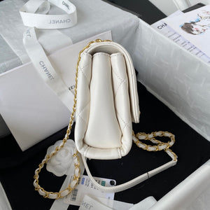 Chanel Mini Flap Bag Lambskin AS3239 white - Default Title - View 5