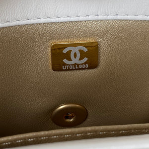 Chanel Mini Flap Bag Lambskin AS3239 white - Default Title - View 9