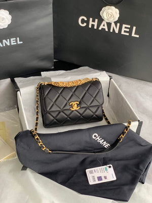 Chanel Small Flap Bag Lambskin AS3240 Black - Default Title - View 2