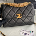 Chanel Small Flap Bag Lambskin AS3240 Black - Default Title - View 1