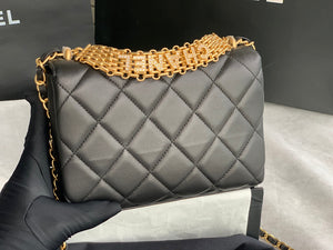 Chanel Small Flap Bag Lambskin AS3240 Black - Default Title - View 4