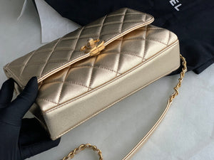 Chanel Small Flap Bag Lambskin AS3241 Gold - Default Title - View 5