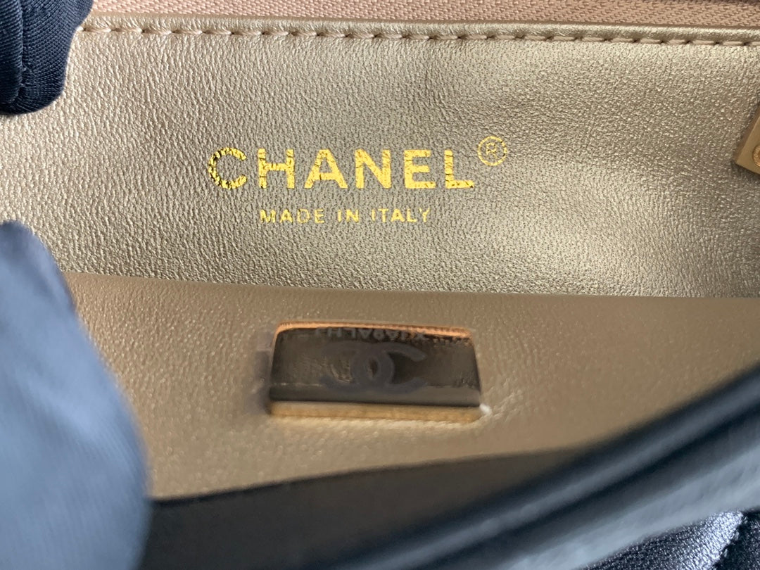Chanel Small Flap Bag Lambskin AS3241 Black - Default Title - View 9