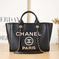 Chanel AS3257 Small Shopping Bag Calfskin Black - Default Title - View 1