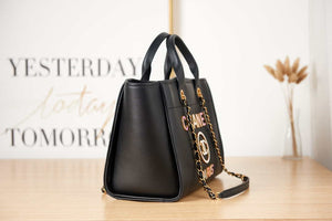Chanel AS3257 Small Shopping Bag Calfskin Black - Default Title - View 3