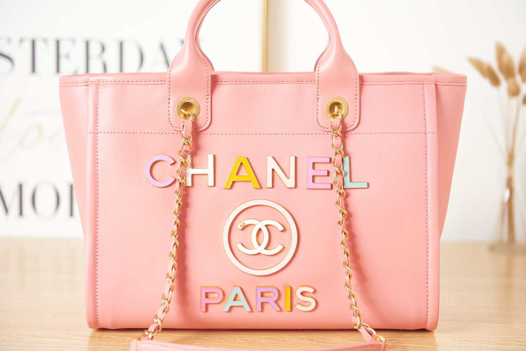 Chanel AS3257 Small Shopping Bag Calfskin Core Pink