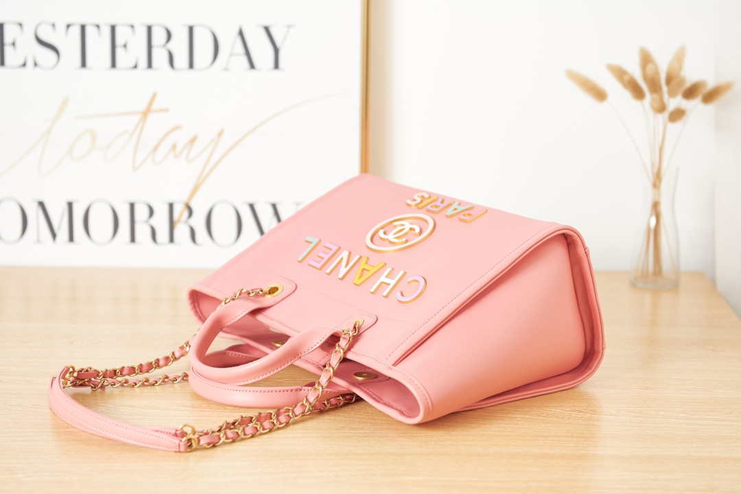Chanel AS3257 Small Shopping Bag Calfskin Core Pink - Default Title - View 5