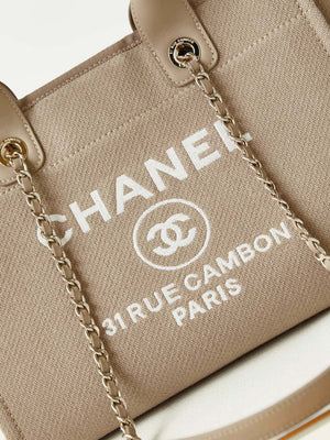 Chanel AS3257 Small Shopping Bag Mixed Fibers Calfskin & Gold-Tone Metal CC8009 - Default Title - View 2