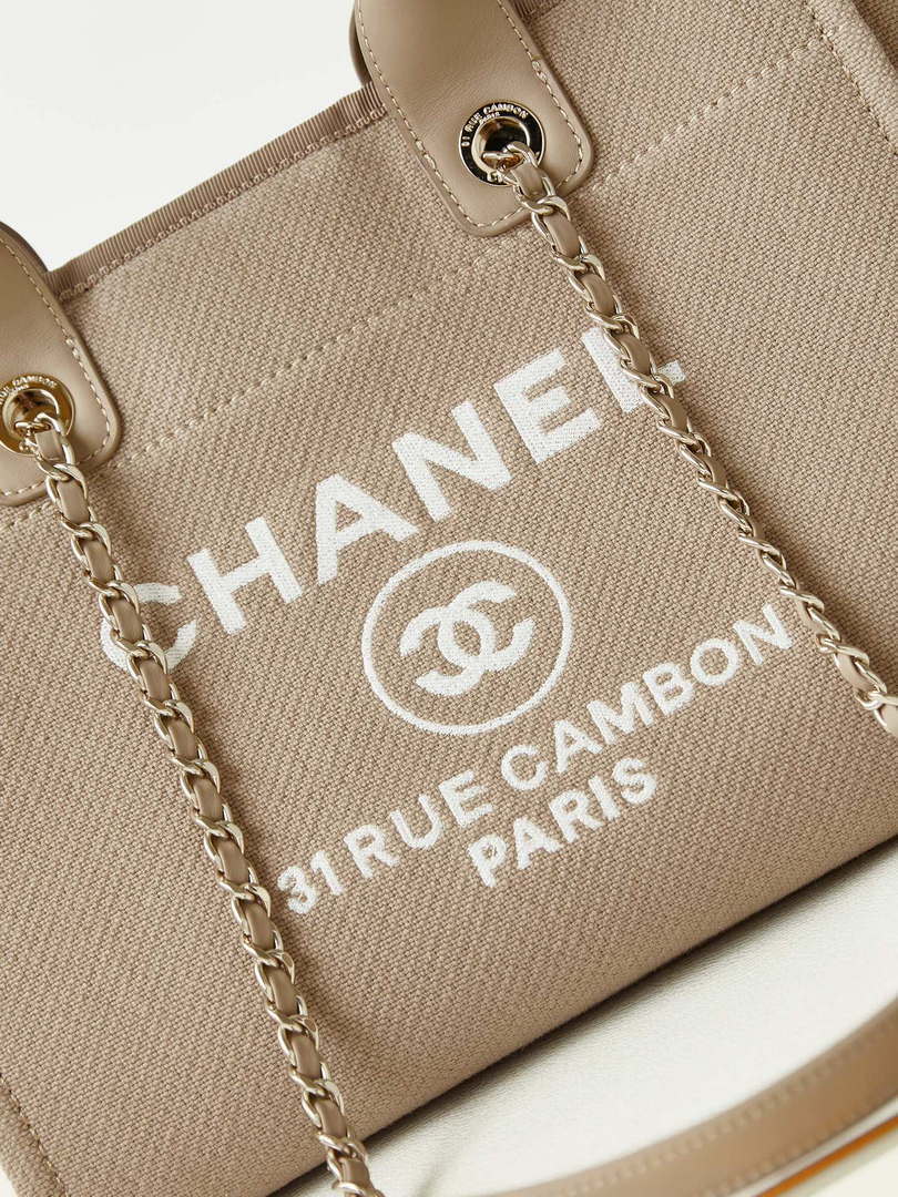Chanel AS3257 Small Shopping Bag Mixed Fibers Calfskin & Gold-Tone Metal CC8009