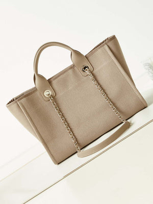 Chanel AS3257 Small Shopping Bag Mixed Fibers Calfskin & Gold-Tone Metal CC8009 - Default Title - View 5
