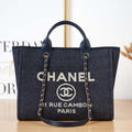 Chanel AS3257 Small Shopping Bag Mixed Fibers Calfskin & Gold-Tone Metal CC8010 - Default Title - View 1