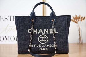 Chanel AS3257 Small Shopping Bag Mixed Fibers Calfskin & Gold-Tone Metal CC8010 - Default Title - View 2