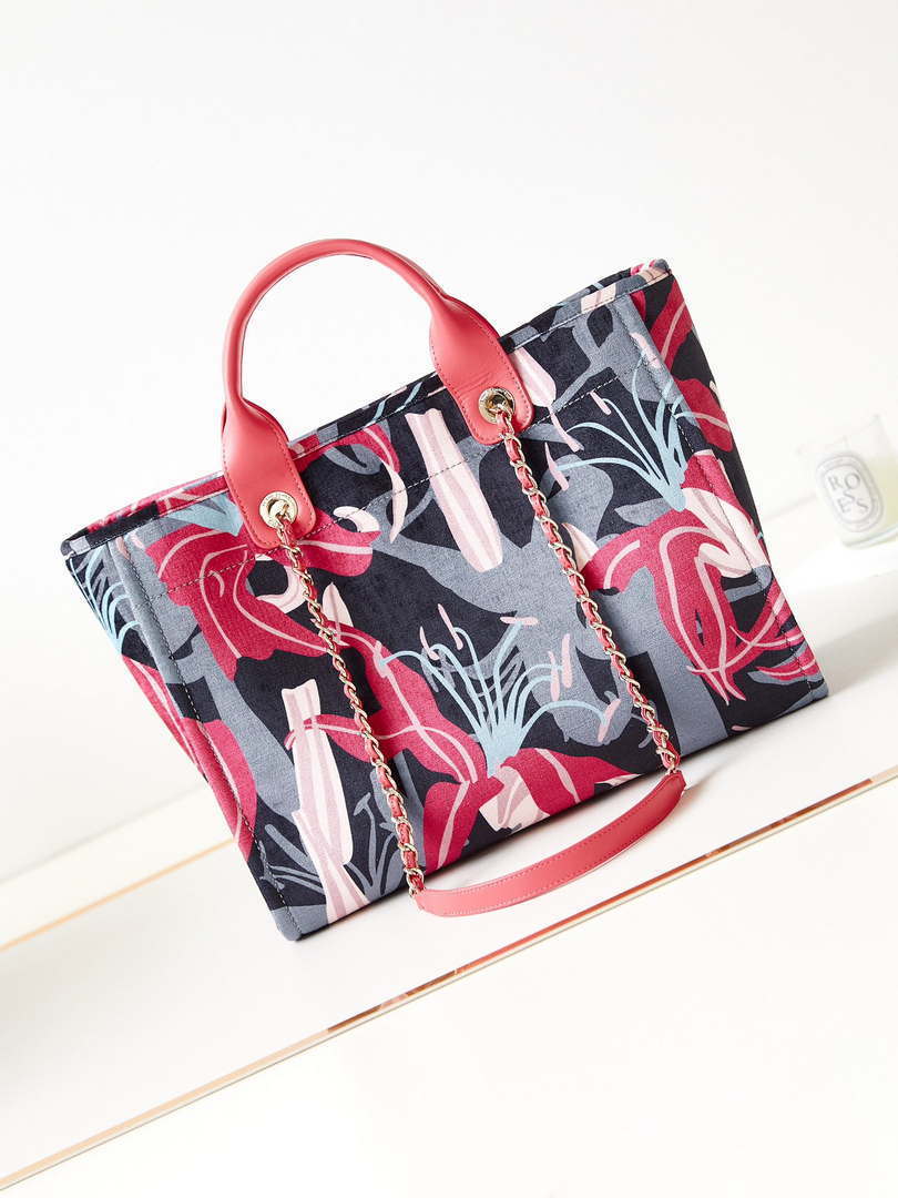 Chanel AS3257 Small Shopping Bag Mixed Fibers Calfskin & Gold-Tone Metal CC8011 - Default Title - View 4
