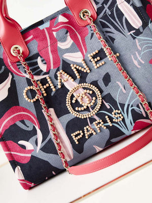 Chanel AS3257 Small Shopping Bag Mixed Fibers Calfskin & Gold-Tone Metal CC8011 - Default Title - View 8