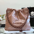 Chanel AS3260 22 Small Handbag Metallic Calfskin Pink Metal - Default Title - View 1