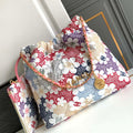 Chanel AS3261  22 Bag Lace Patchwork & Gold-Tone Metal Multicolour - Default Title - View 1