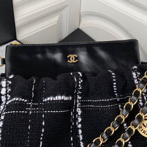 Chanel 22 Handbag Gold-Tone Metal AS3261 Black - Default Title - View 5