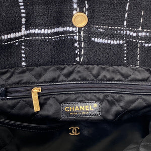 Chanel 22 Handbag Gold-Tone Metal AS3261 Black - Default Title - View 8