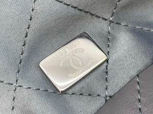 Chanel 22 Handbag Metallic Calfskin AS3261 Gray Metal - Default Title - View 9