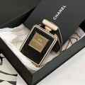 Chanel AS3264 Evening Bag Lambskin Plexi gold Black - Default Title - View 1