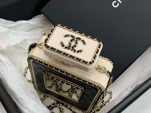 Chanel AS3264 Evening Bag Lambskin Plexi gold Black - Default Title - View 6