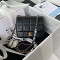 Chanel AS3330 Mini Flap 17cm Bag Black Lambskin - Default Title - View 1