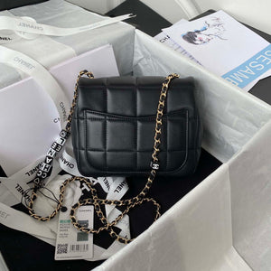 Chanel AS3330 Mini Flap 17cm Bag Black Lambskin - Default Title - View 2