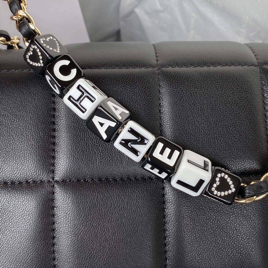 Chanel AS3330 Mini Flap 17cm Bag Black Lambskin - Default Title - View 4