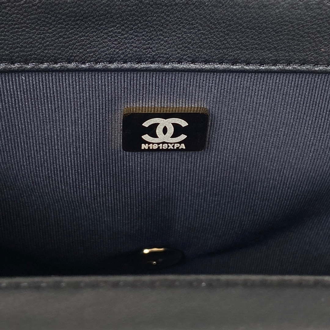 Chanel AS3330 Mini Flap 17cm Bag Black Lambskin - Default Title - View 9
