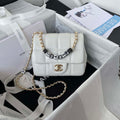 Chanel AS3330 Mini Flap 17cm Bag White Lambskin - Default Title - View 1
