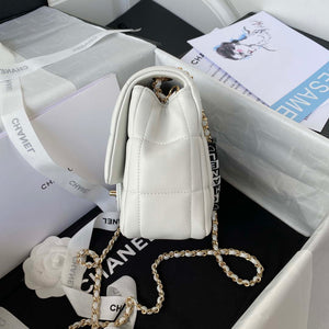 Chanel AS3330 Mini Flap 17cm Bag White Lambskin - Default Title - View 5