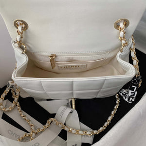 Chanel AS3330 Mini Flap 17cm Bag White Lambskin - Default Title - View 7