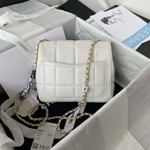 Chanel AS3331 Small Flap 19cm Bag White Lambskin Gold - Default Title - View 2