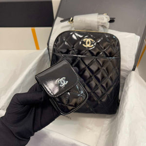 Chanel AS3332 Backpack Shiny Calfskin Bag Black - Default Title - View 2